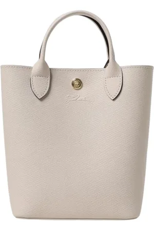 Longchamp Taske, Dame, Hvid, ONE SIZE, Uld, Gul Creme Mini Tote Taske