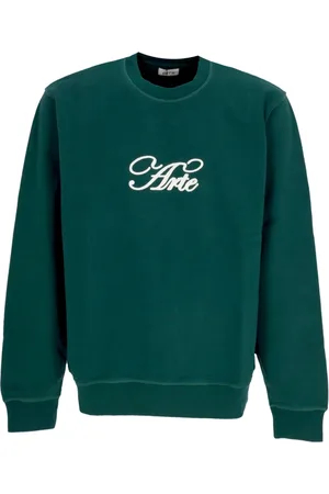 Arte Antwerp Sweathshirts & Hoodies, Herre, Grøn, S, Bomuld, Grøn Logo Sweatshirt med 3D Kunst