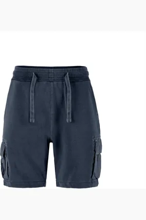 Bomboogie Shorts, Herre, Blå, 2XL, Bomuld, Jogger bermuda i letvægts fleece