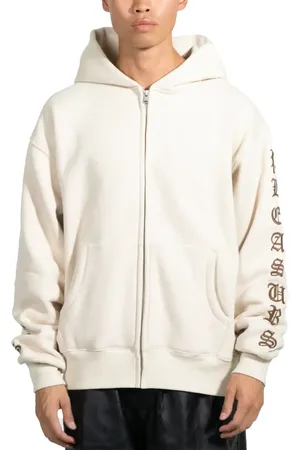 Pleasures Sweathshirts & Hoodies, Herre, , L, Bomuld, Zip Up Hoodie Letvægts Creme