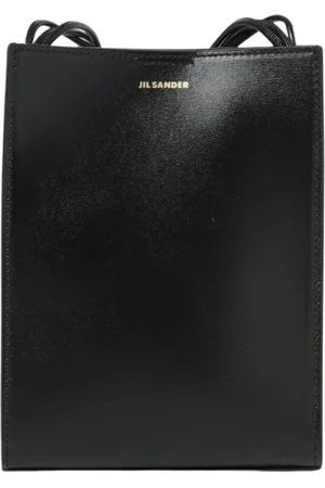 Jil Sander Taske, Dame, Sort, ONE SIZE, Uld, Sort læder skuldertaske