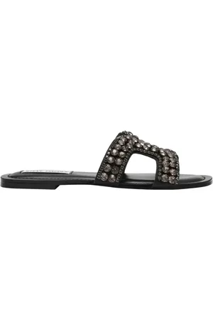 Steve Madden Sko, Dame, Sort, 41 EU, Glamourøse Stropløse Sandaler