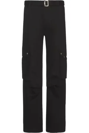 Jacquemus Bukser, Herre, Sort, M, Bomuld, Sorte Cargo Bukser
