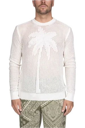 AMARANTO Strik, Herre, Hvid, L, Hvid Herre Sweater