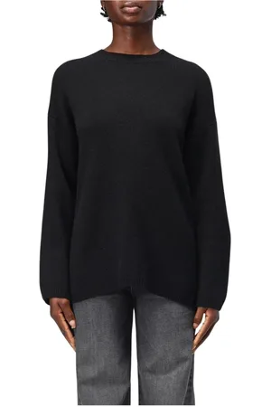 Allude Strik, Dame, Sort, XS, Cashmere, Kashmir Pullover Beige
