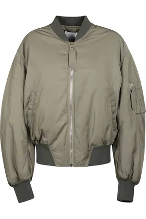 The Attico Jakke, Dame, Grøn, XS, Bishop Sleeve Bomber Jakke