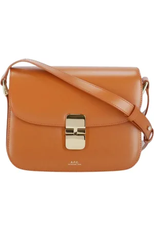 A.P.C. Taske, Dame, Brun, ONE SIZE, Læder, Brun læder crossbody taske