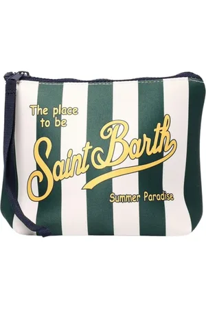 MC2 SAINT BARTH Taske, Dame, Grøn, ONE SIZE, Uld, Stribet Neopren Skuldertaske