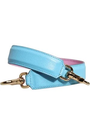 Dolce & Gabbana Taske, Dame, Blå, ONE SIZE, Uld, Rosa Blå Læder Skuldertaske