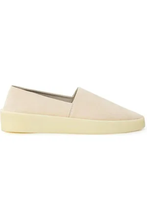 FEAR OF GOD Sko, Herre, , 43 EU, Læder, Læder Slip-On Loafer med Høj Gummisål