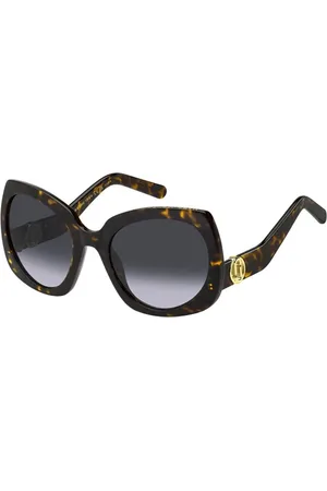 Marc Jacobs Tilbehør, Dame, Flerfarvet, 57 MM, Uld, Blå Solbriller Stilfuldt Kvinders Tilbehør