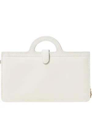 Marni Taske, Dame, Hvid, ONE SIZE, Læder, Hvid Læder Clutch Taske
