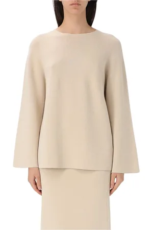 LIVIANA CONTI Strik, Dame, , L, Blå Cable Strik V-Hals Sweater