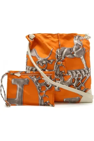 Hermès Pre-owned, Dame, , ONE SIZE, Uld, Pre-owned Canvas skuldertasker