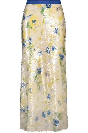 Msgm Nederdel, Dame, Gul, 2XS, Polyester, Gul Polyester Dametøj Mode