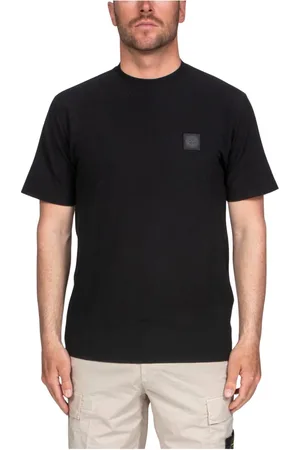 Stone Island Top, Herre, Sort, S, Sort Ghost T-shirt