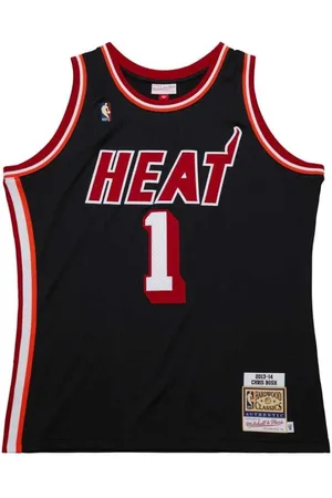 Mitchell & Ness Sport, Herre, Sort, XL, Miami Heat Chris Bosh 2013 Trøje