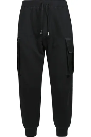 Dsquared2 Bukser, Herre, Sort, XL, Bomuld, Cargo Jogging Bukser med Snøreliv