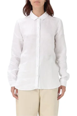Barbour Bluser & Skjorter, Dame, Hvid, M, Hvid Button-Up Skjorte