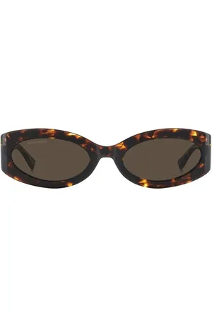 Dsquared2 Tilbehør, Dame, Brun, 54 MM, Uld, Blå Stilfulde Solbriller Kvinders Tilbehør