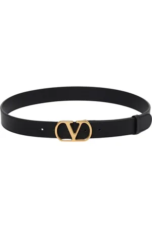 VALENTINO GARAVANI Tilbehør, Dame, Sort, 85 CM, Læder, Luksus Læder Bæltespænde