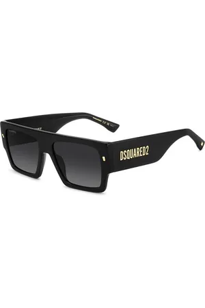 Dsquared2 Tilbehør, Dame, Sort, 57 MM, Uld, Sorte solbriller Stilfuld Model Ss25