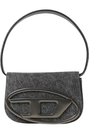 Diesel Taske, Dame, Grå, ONE SIZE, Denim, Elegant Denim Clutch Taske