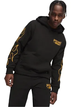 PUMA Sweathshirts & Hoodies, Herre, Sort, S, Tyl, Advarsel Hoodie Sort