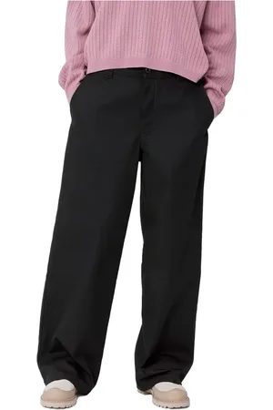 Carhartt Bukser, Dame, Sort, W25, Bomuld, Craft Pant Sort Loose Fit Twill
