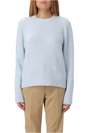 K-Way Strik, Dame, Blå, M, Sort Strikket Crew Neck Sweater