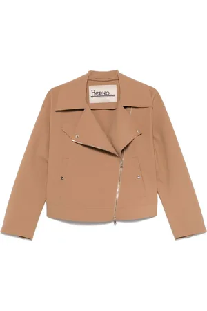 HERNO Jakke, Dame, Brun, XS, Elegant Marrone overtøj jakke