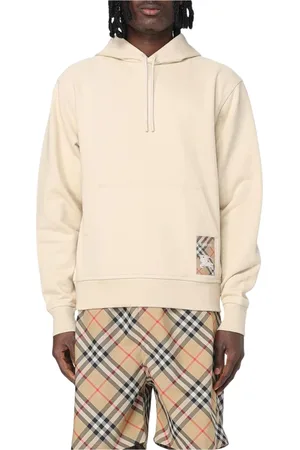 Burberry Sweathshirts & Hoodies, Herre, , M, Bomuld, Logo Patch Bomuldshættetrøje