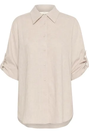 INWEAR Bluser & Skjorter, Dame, , M, Afslappet Skjortebluse Haze Melange