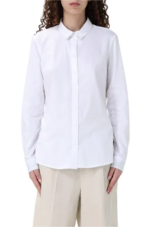 Barbour Bluser & Skjorter, Dame, Hvid, M, Tyl, Hvid Poplin Langærmet Skjorte
