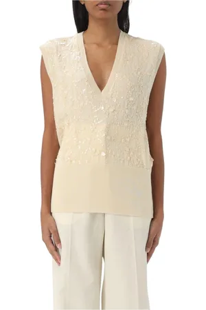 Fabiana Filippi Strik, Dame, , XS, Uld, Paillet Uldvest