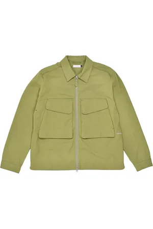 Pop Trading Company Jakke, Herre, Grøn, L, Tyl, Boxer Skjorte