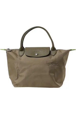 Longchamp Taske, Dame, Grøn, ONE SIZE, Uld, Elegant Mini Tote Taske