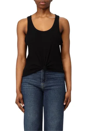 Michael Kors Top, Dame, Sort, XS, Ribbet Strik Tank Top
