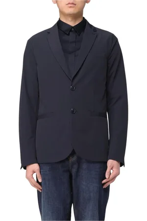 Armani Exchange Jakke, Herre, Blå, L, Klassisk To-Knaps Herreblazer