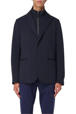 Armani Exchange Jakke, Herre, Blå, S, Blå Neopren Blazer Jakke
