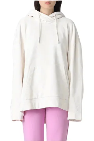 Marc Jacobs Sweathshirts & Hoodies, Dame, Hvid, S, Bomuld, Hvid Oversized Hoodie Afslappet Pasform