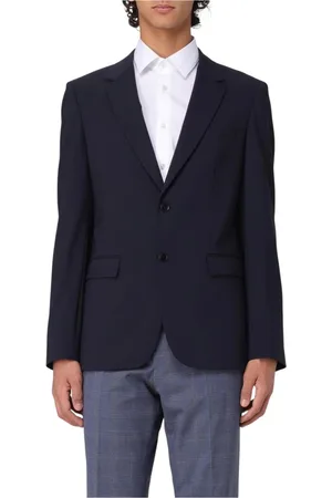 HUGO BOSS Jakke, Herre, Blå, S, Uld, Elegant Blå Blazer