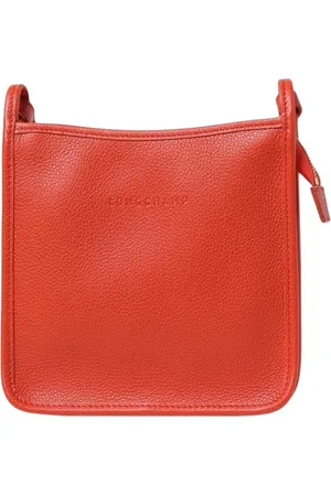 Longchamp Taske, Dame, , ONE SIZE, Læder, Læder Crossbody Taske med Lynlås