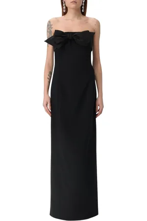 Dsquared2 Kjole, Dame, Sort, S, Uld, Sort Bue Detalje Maxi Kjole