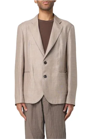 Emporio Armani Jakke, Herre, , L, Linned, Linen Blazer TwoButton Notch Lapel