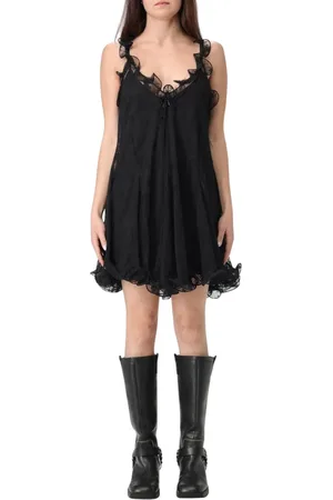 ANIYE BY Kjole, Dame, Sort, M, Sort Blonde Minikjole Elegant Stil