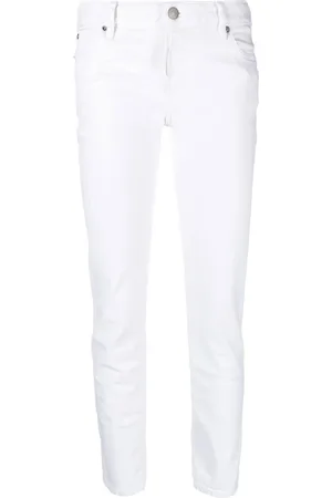 Dsquared2 Jeans, Dame, Hvid, S, Bomuld, Bull Skinny Jeans