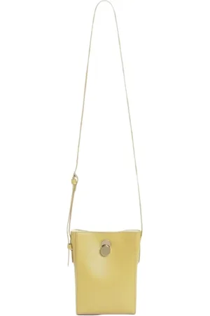 Fabiana Filippi Taske, Dame, Gul, ONE SIZE, Læder, Gul Læder Crossbody Taske