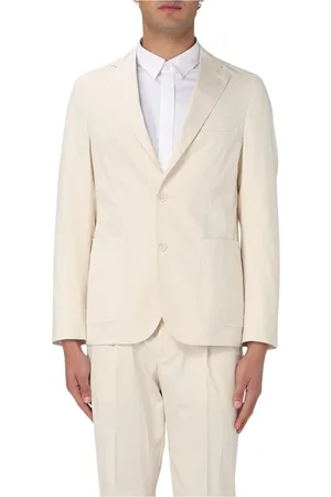 HUGO BOSS Jakke, Herre, Hvid, M, Blå Boss Blazer To-Delt Sæt
