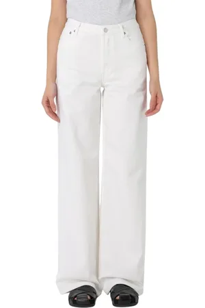 A.P.C. Jeans, Dame, Hvid, W27, Bomuld, Elegant Hvide Wide Leg Jeans